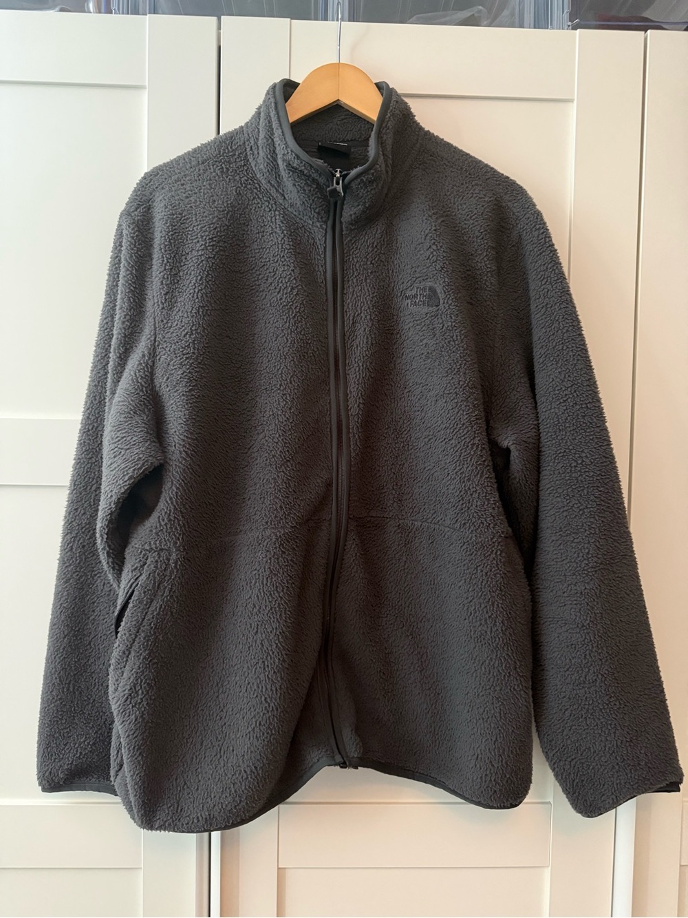 The North Face Men’s Gray Fleece Jacket, XXL